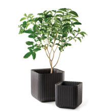 Горшок для цветов Cube Planter M коричневый