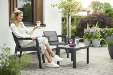 Garden furniture set Emily Balcony Set grey