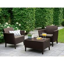 Garden chairs 2pcs. Salemo Duo brown