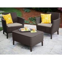 Garden chairs 2pcs. Salemo Duo brown