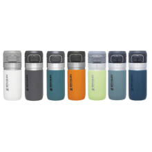 The Quick Flip Water Bottle Go 0,47L blue-grey