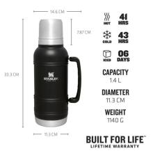 &amp;quot;Thermos The Artisan&amp;quot; 1,4 l juodos spalvos