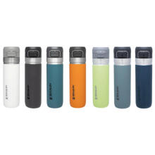 The Quick Flip Water Bottle Go 0,71L blue-grey