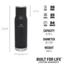 Thermos The Adventure To-Go Bottle 0,75L black