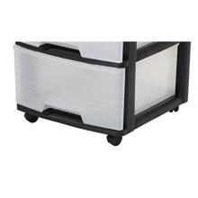 Система ящиков с 3 ящиками 20L Drawer System 37x39x61см черный / прозрачный