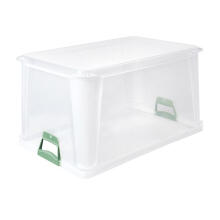 &amp;quot;Eurobox&amp;quot; dėžė su minkštomis rankenomis Luis 59x39x32cm 64L skaidri