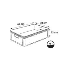 Транспортный ящик грузоподъемностью до 30 кг Robert 60x40x22 см 45 л графит