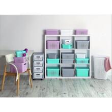 Infinity Chest on wheels with 4 boxes 11L 30x36x69cm grey