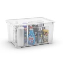 Box with lid T Box L 47L 39x55,5x28,5cm transparent