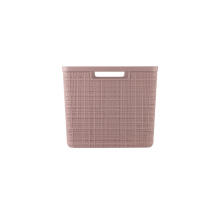 Basket Jute L 20L 36x28x23cm pink