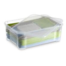 Box with lid T Box M 32L 39x55,5x19cm transparent