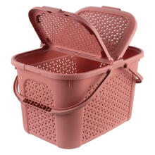 Picnic basket Inka 35x46x28,5cm 28L red