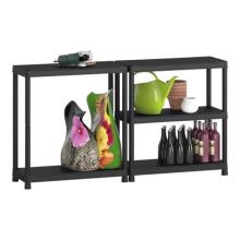 5-level shelf Shelf 90/40 with 5 shelves 90x40x182cm black