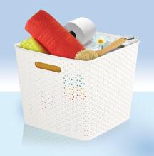 Basket My Style square 25L 32,5x32,5x28cm cream