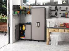 &amp;quot;Pro Tall Cabinet&amp;quot; 68x39x173cm pilka/juoda