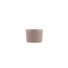 Basket with lid Jute round 2L &Oslash;17x13cm pink