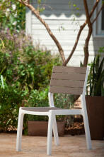 Garden chair Harmony white/beige