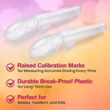 Calibrated Medicine Spoon for Kids Art.20888 Medikamentu dozators,2 gab