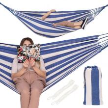 Hammock for two people Springos HM038 200x150 cm - white-blue