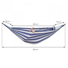 Hammock for two people Springos HM038 200x150 cm - white-blue