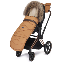 Womar 22' Zaffiro GrowUP 4.0 Wool Premium Art.602905 Beige/Black Спальный мешок для коляски с сумкой