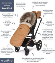 Womar 22' Zaffiro GrowUP 4.0 Wool Premium Art.602905 Beige/Black Magamiskott trollile koos kotiga