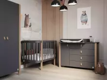 YappyKids YappyÉtude II Art.388875 Anthracite комод с пеленальной поверхностью