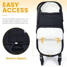 Bebe Basic Footmuff Universal Art.209463 Black Детский зимний конверт в коляску/автокресло