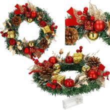 Christmas wreath door decoration Springos CA1318 30 cm