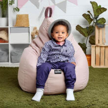 Qubo™ Tiny Drop Wood Feel Fit Art.3764 Sēžammaiss, mīkstais, ergonomisks pufs bērniem (beanbag)