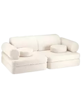 Wigiwama Teddy Art.HS 94018000 Cream White Settee