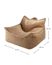 Wigiwama Art.W597973 Toffee Beanbag Chair