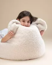 WigiWama Teddy Bear Art.W597904 Cream White Bear Beanbag