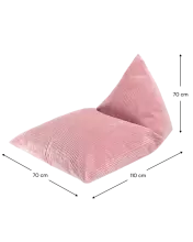 WigiWama Art.W596389 Pink Mousse Didelis sėdmaišis