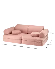 Wigiwama Teddy Art.W598406 Guava Settee