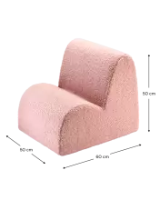 WigiWama Teddy Cloud Art.W598567 Guava Pink Chair