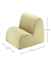 WigiWama Teddy Cloud Art.W598550 Matcha Chair