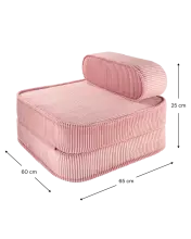 WigiWami Flip Art.W596501 Pink Mousse Flip Chair