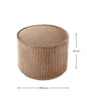 WigiWama Art.W597942 Toffee Pouffe