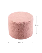 WigiWama Teddy Art.W598536 Guava Pink Pouffe