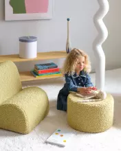 WigiWama Teddy Art.W598543 Matcha Pouffe