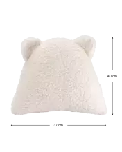 WigiWama Bear Art.W597812 Cream White Cushion