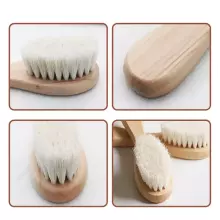 La Bebe™ Hair Brush Art.190448 Супермягкая/деревянная детская щетка для волос с натуральным мягким волосом