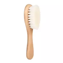 La Bebe™ Hair Brush Art.190448 Супермягкая/деревянная детская щетка для волос с натуральным мягким волосом