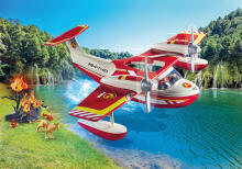 PLAYMOBIL ACTION HEROES Firefighting Sea plane with extinguishing function 71463