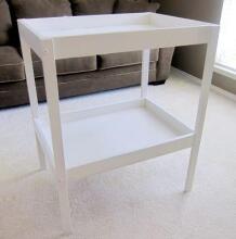 La Bebe™ Changing table Art.12665 Transparent white Pārtinamais koka galds balts