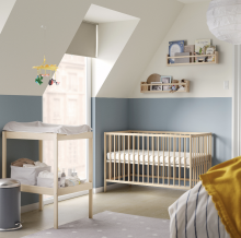 La Bebe™ Changing table Art.12665 Transparent white Pārtinamais koka galds balts