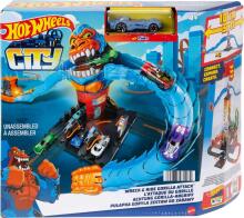 Hotwheels Art.HDR30  Spēļu komplekts "Glābšana no gorillas" no sērijas "Bīstamie radījumi"