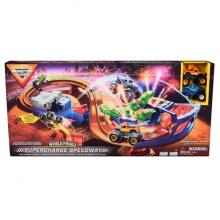 MONSTER JAM launch track with two vehicles Supercharge Speedway, 6071089