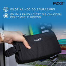 PackIt Small thermal food bag with handle - thermal lunch bag 340 ml black